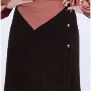 Coffee Run Skirt- Leather